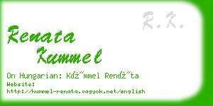 renata kummel business card